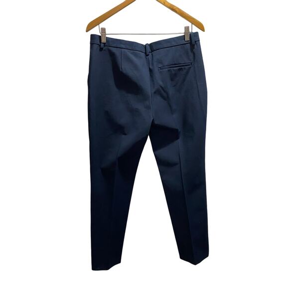 Theory Slim Leg Italian Cotton Blue Trousers Dress Pants Slacks Sz 10‎ - Picture 5 of 6
